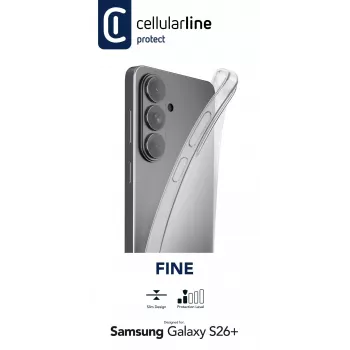 Cellularline Fine - Galaxy S26+, Dėklas, Samsung, Galaxy S26 Edge, 17 cm (6,7 inch), Skaidrus