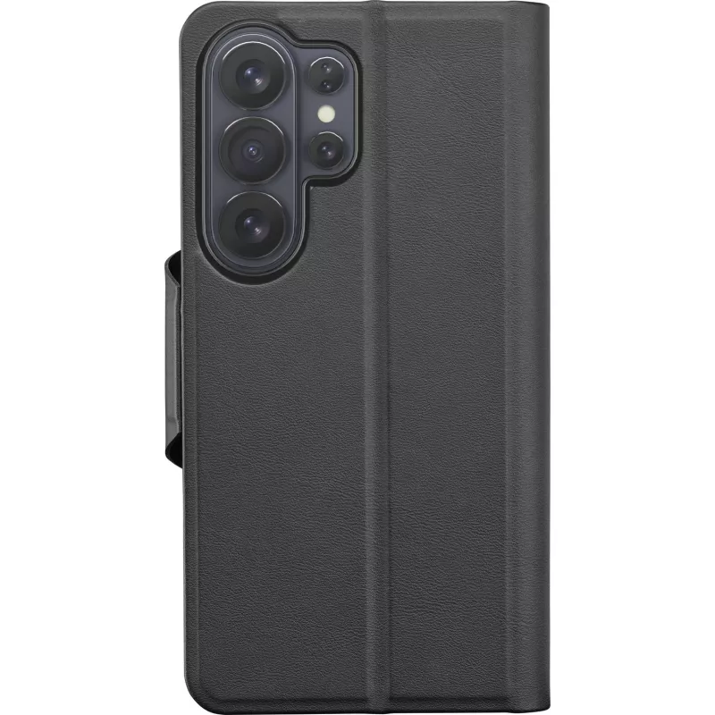 Cellularline Book Agenda - Galaxy S26 Ultra knygos tipo dėklas su dirbtinės odos apdaila, magnetiniu užsegimu, RFID apsauga ir stovo funkcija.