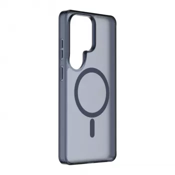 Cellularline FROSTY MAG - Galaxy S26 Ultra pusiau permatomas dėklas su matiniu paviršiumi ir spalvotais kraštais, suderinamas su Qi2 ekosistema ir magnetiniais priedais, skirtais Samsung.