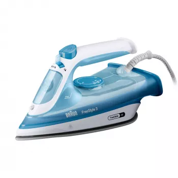 Braun FI 3144 BL Dry & Steam lygintuvas Keraminis padas 2400 W Mėlynas