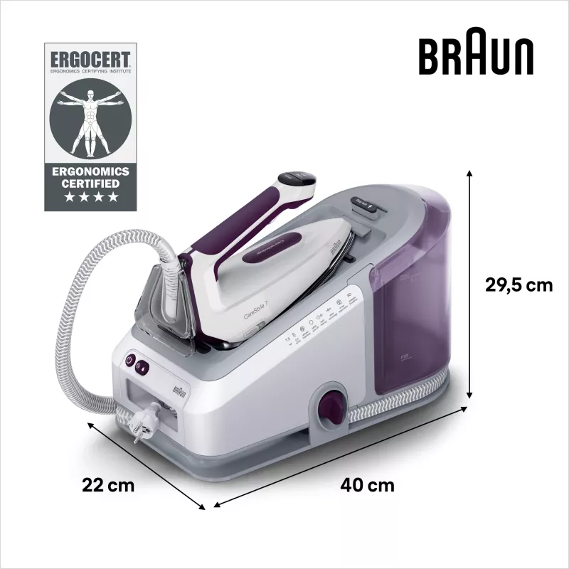 Braun CareStyle 7 IS7266VI 2700 W 2 L EloxalPlus padas Violetinė