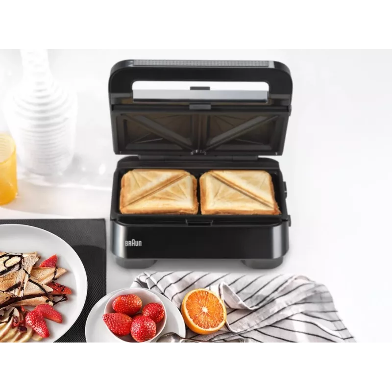 Braun Snack Maker 5 SM5000 sumuštinių keptuvas 800 W Juoda