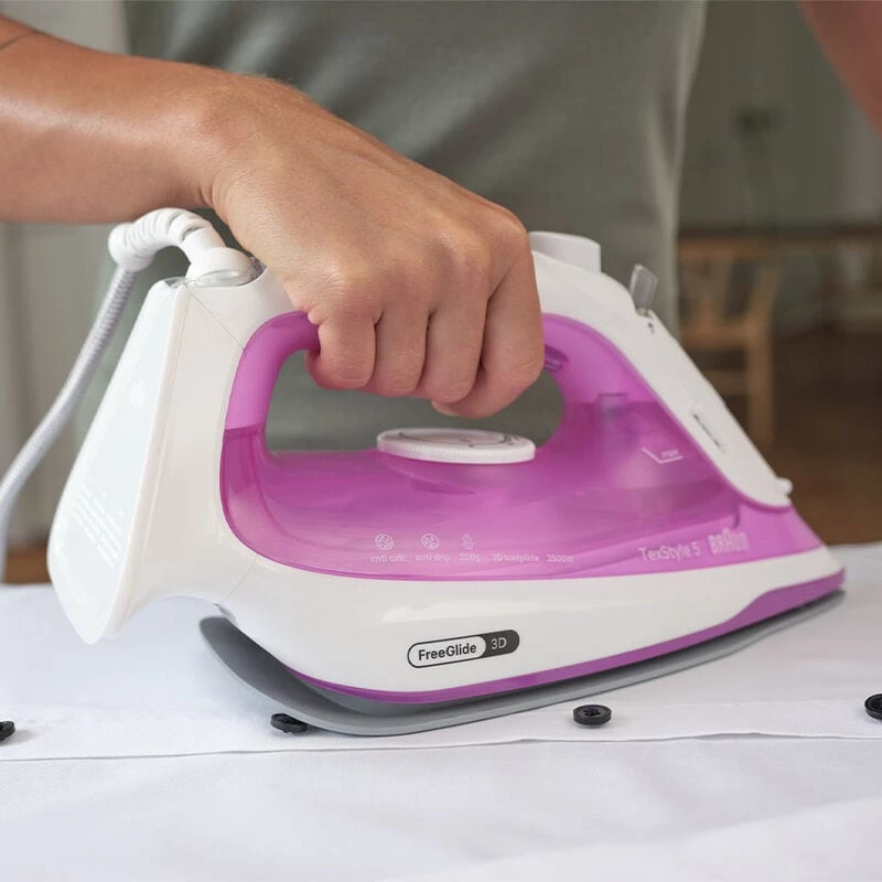 Braun TexStyle 5 SI 5225 garų lygintuvas 2500 W rožinis, baltas