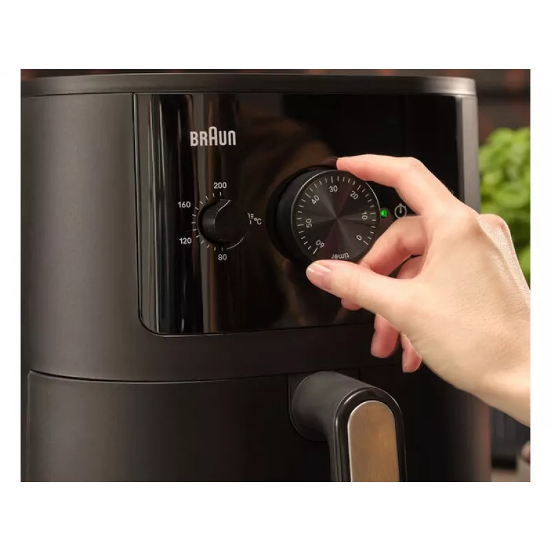 Braun Multi Fry 3 Vienas 4,3 L Atskirasis 1500 W Karšto oro gruzdintuvė Juoda