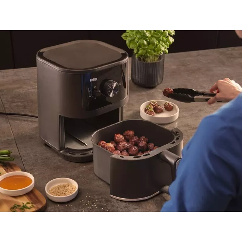 Braun Multi Fry 3 Vienas 4,3 L Atskirasis 1500 W Karšto oro gruzdintuvė Juoda