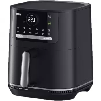 Braun HF5050 Vienos talpos 5,7 l atskirai stovinti 2000 W karšto oro gruzdintuvė, juoda, pilka