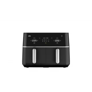 Braun TD 5030I BK Double 10 L atskirai stovinti 2400 W karšto oro gruzdintuvė Juoda, Sidabrinė