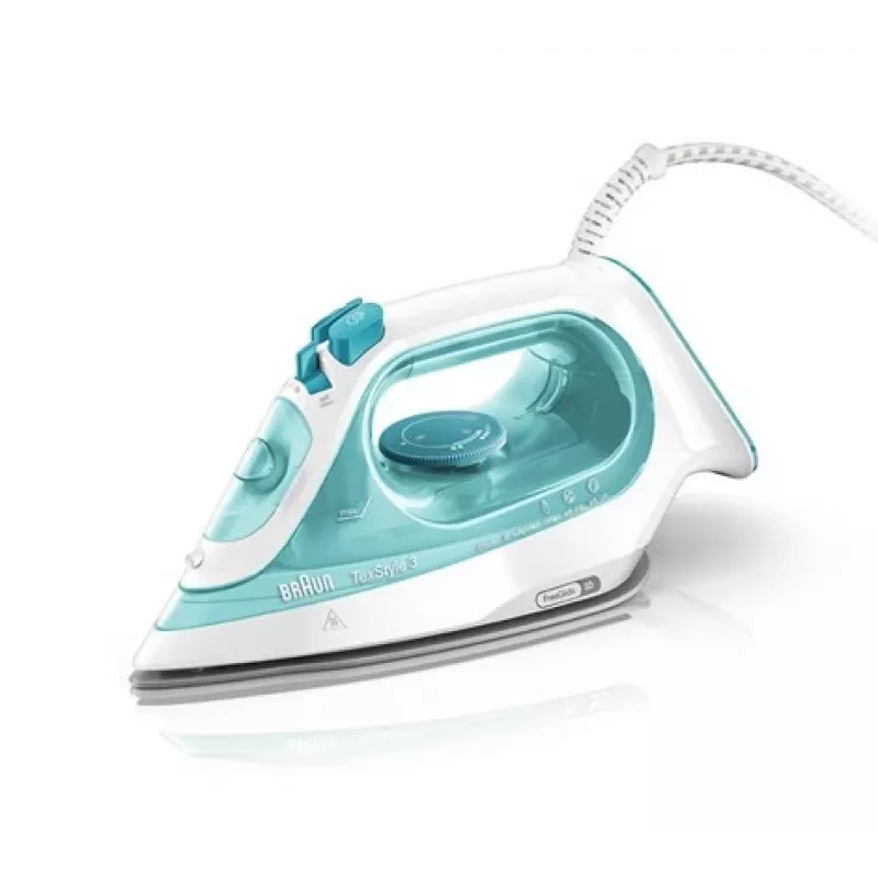 Braun TexStyle 3 SI3041GR garų lygintuvas Keraminis padas 2350 W Turkio, balta