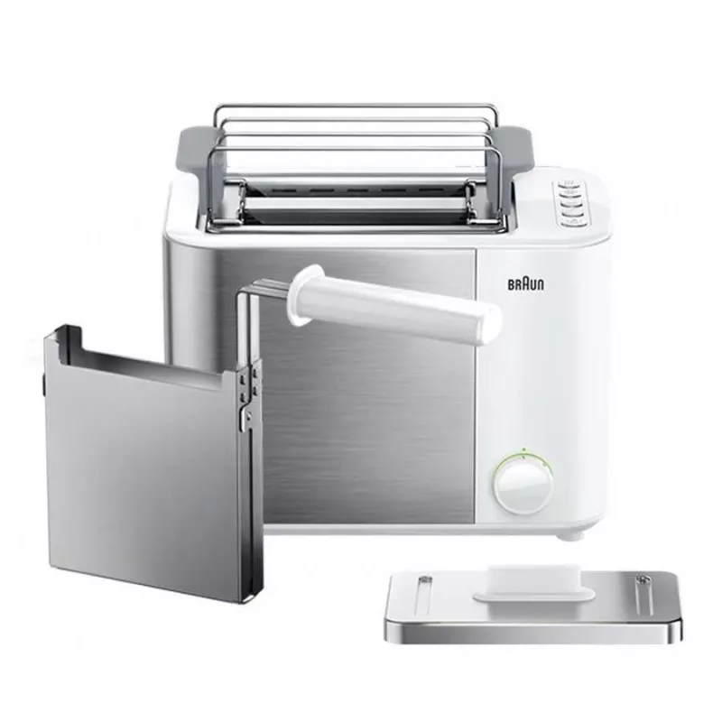 Braun GRILLE-PAIN HT5015WH 13 2 riekė(s) 1000 W Pilka, Balta