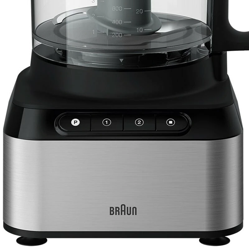 Braun FP 3233 SI virtuvės kombainas 800 W 2,1 L Juoda, Nerūdijantis plienas