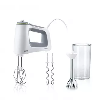 Braun HM 5107 WH Rankinis plaktuvas 750 W Pilka, Balta
