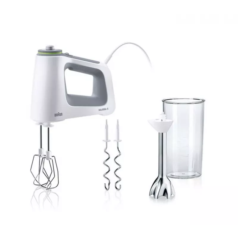 Braun HM 5107 WH Rankinis plaktuvas 750 W Pilka, Balta