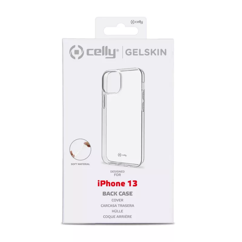 Celly GELSKIN Apple iPhone 13, Dangtelis, Apple, iPhone 13, 15,5 cm (6,1 colio), Skaidrus