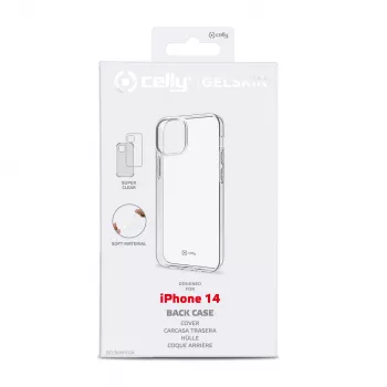 Celly Gelskin mobiliojo telefono dėklas 15,5 cm (6,1 colio) Užvalkalas Skaidrus