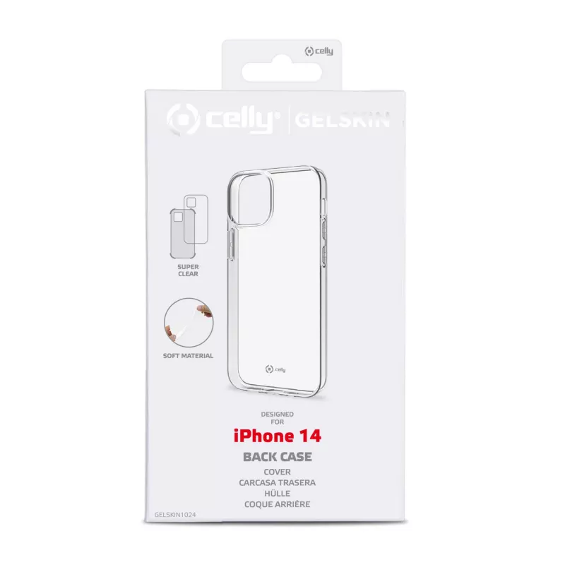 Celly Gelskin mobiliojo telefono dėklas 15,5 cm (6,1 colio) Užvalkalas Skaidrus