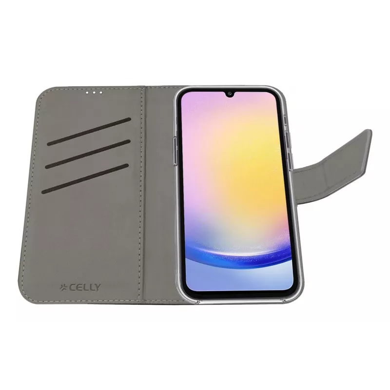 Celly WALLY mobiliojo telefono dėklas 16,5 cm (6,5 col.) Dėklas-užrašinė Juoda