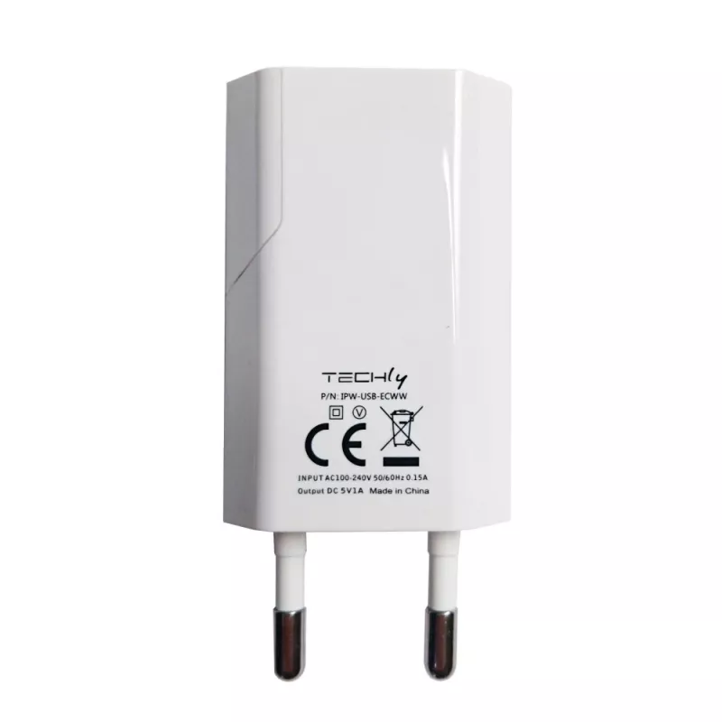 Techly IPW-USB-ECWW mobiliojo įrenginio įkroviklis Universalus Balta AC Vidaus
