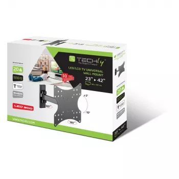 Techly ICA-LCD 2901E TV laikiklis/stovas 106,7 cm (42 colių) juodas