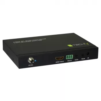 Techly HDMI 4x1 kelių langų peržiūros įrenginys su vientisu perjungikliu, HDMI, Metalas, Juoda, 60 Hz, 1080p, 2,25 Gbit/s