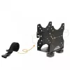 Techly Under Desk Adjustable CPU Support, 5 kg, 75 x 75 mm, 100 x 100 mm, Juoda