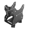 Techly Under Desk Adjustable CPU Support, 5 kg, 75 x 75 mm, 100 x 100 mm, Juoda