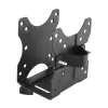 Techly Under Desk Adjustable CPU Support, 5 kg, 75 x 75 mm, 100 x 100 mm, Juoda