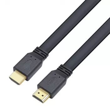 Techly HDMI 2.0 plokščias kabelis didelės spartos su Ethernet A/A M/M 1m