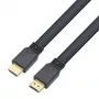 Techly HDMI 2.0 plokščias kabelis didelės spartos su Ethernet A/A M/M 1m