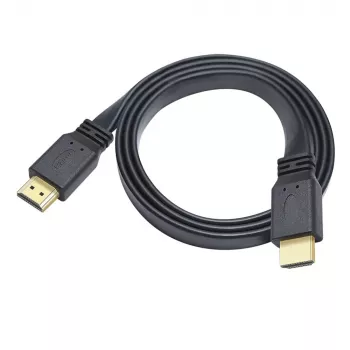 Techly HDMI 2.0 plokščias kabelis didelės spartos su Ethernet A/A M/M 1m