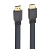 Techly HDMI 2.0 plokščias kabelis didelės spartos su Ethernet A/A M/M 1m