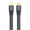 Techly HDMI 2.0 plokščias kabelis didelės spartos su Ethernet A/A M/M 1m