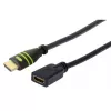 Techly HDMI High Speed su Ethernet prailginimo laidas 4K 30Hz M/F 3,0 m