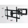 Techly plonas sieninis laikiklis 32-70 col. LCD LED televizoriui, juodas, 81,3 cm (32 col.), 177,8 cm (70 col.), 45 kg, 600 x 400 mm, -10 - 5°, juodas