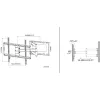 Techly plonas sieninis laikiklis 32-70 col. LCD LED televizoriui, juodas, 81,3 cm (32 col.), 177,8 cm (70 col.), 45 kg, 600 x 400 mm, -10 - 5°, juodas