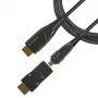 Techly HDMI A/A Micro HDMI AOC šviesolaidinis kabelis 4K 10m, 10 m, HDMI A tipo (standartinis), HDMI D tipo (mikro), 3D, 18 Gbit/s, juodas