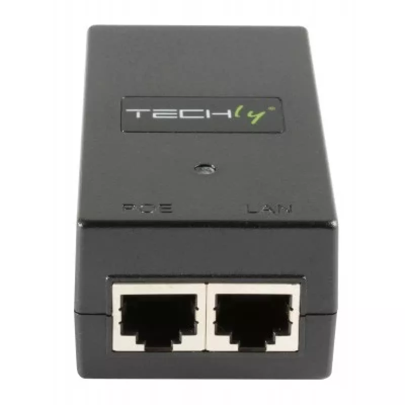 Techly I-SWHUB-1500STY PoE adapteris Fast Ethernet 48 V