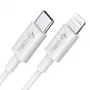 Techly įkrovimo ir sinchronizavimo laidas USB-C į Lightning 1 m Baltas