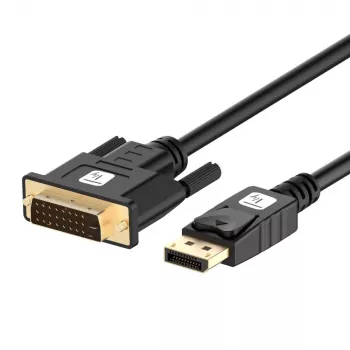 Techly ICOC DSP-C12-030P vaizdo kabelio adapteris 3 m DisplayPort DVI-D juodas