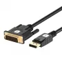 Techly ICOC DSP-C12-030P vaizdo kabelio adapteris 3 m DisplayPort DVI-D juodas