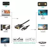 Techly ICOC DSP-C12-030P vaizdo kabelio adapteris 3 m DisplayPort DVI-D juodas