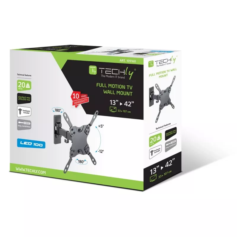 Techly ICA-PLB-400STY 106,7 cm (42 colių) juodas