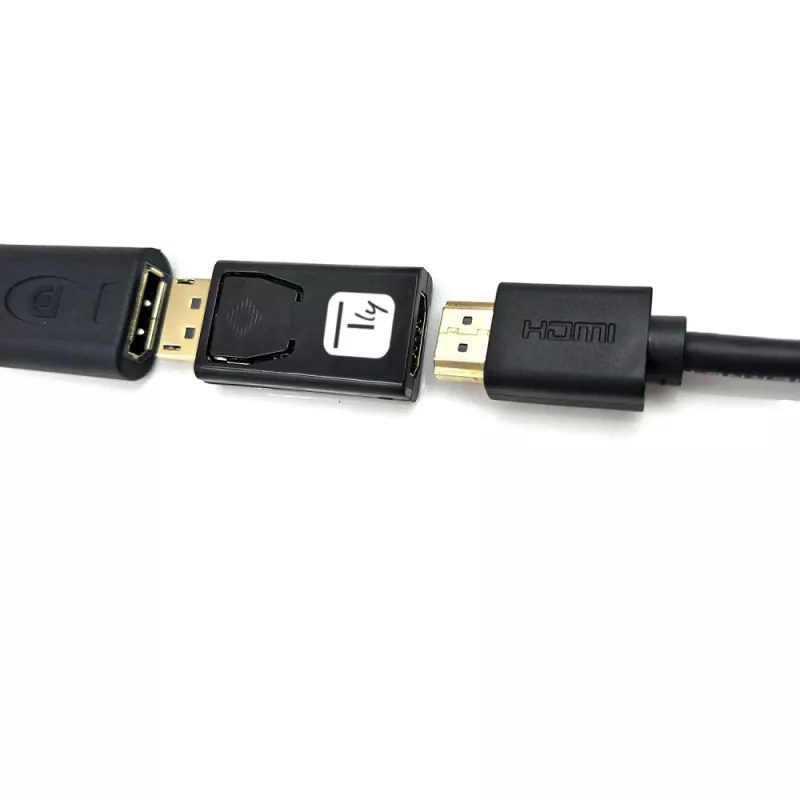Techly IADAP DSP-2124K kabelių jungties adapteris Juoda