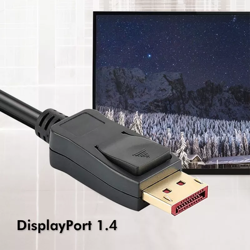Techly ICOC DSP-A14-010NT DisplayPort kabelis 1 m Juoda
