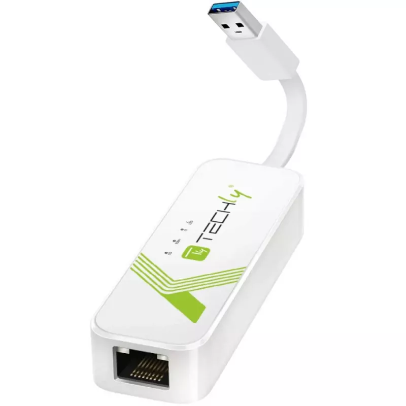 Techly IDATA USB-ETGIGA-3A tinklo plokštė Ethernet 5000 Mbit/s