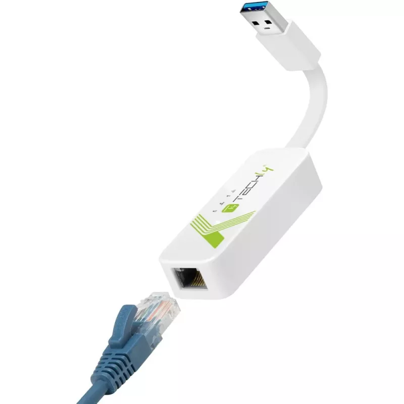 Techly IDATA USB-ETGIGA-3A tinklo plokštė Ethernet 5000 Mbit/s