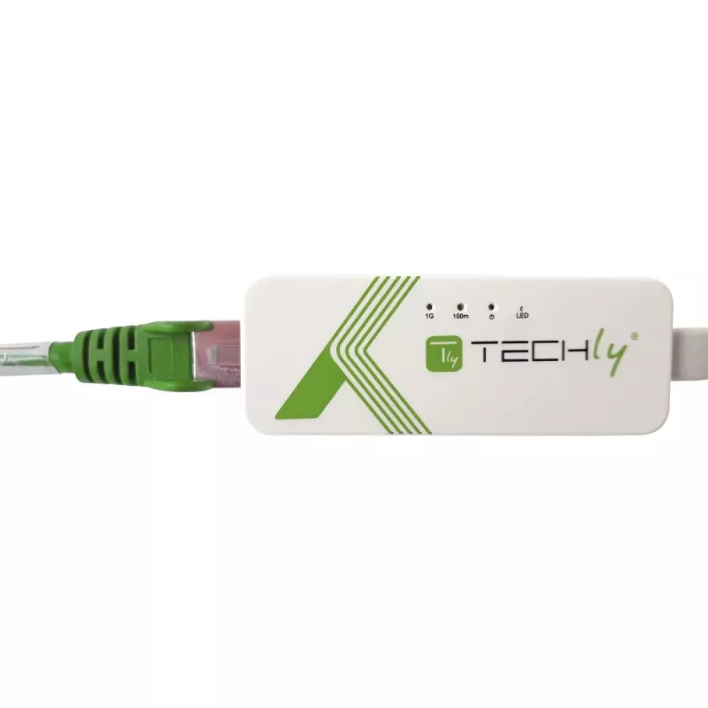 Techly IDATA USB-ETGIGA-3A tinklo plokštė Ethernet 5000 Mbit/s