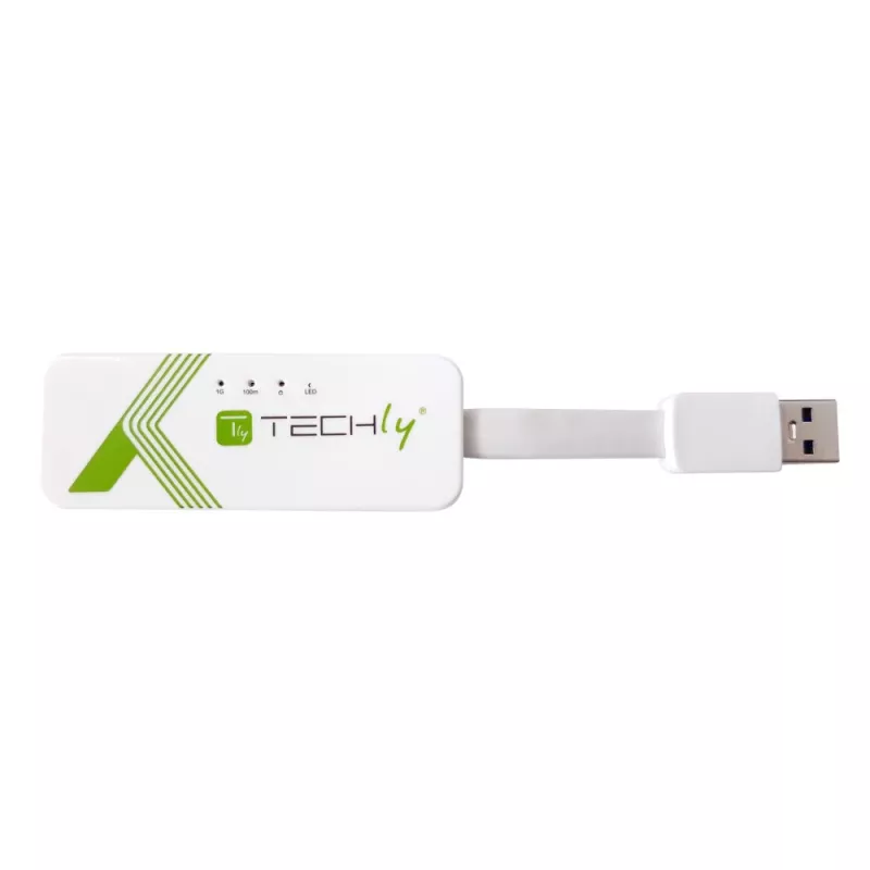 Techly IDATA USB-ETGIGA-3A tinklo plokštė Ethernet 5000 Mbit/s