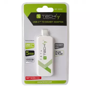 Techly IADAP USB31-ETGIGA3 tinklo plokštė Ethernet 5000 Mbit/s
