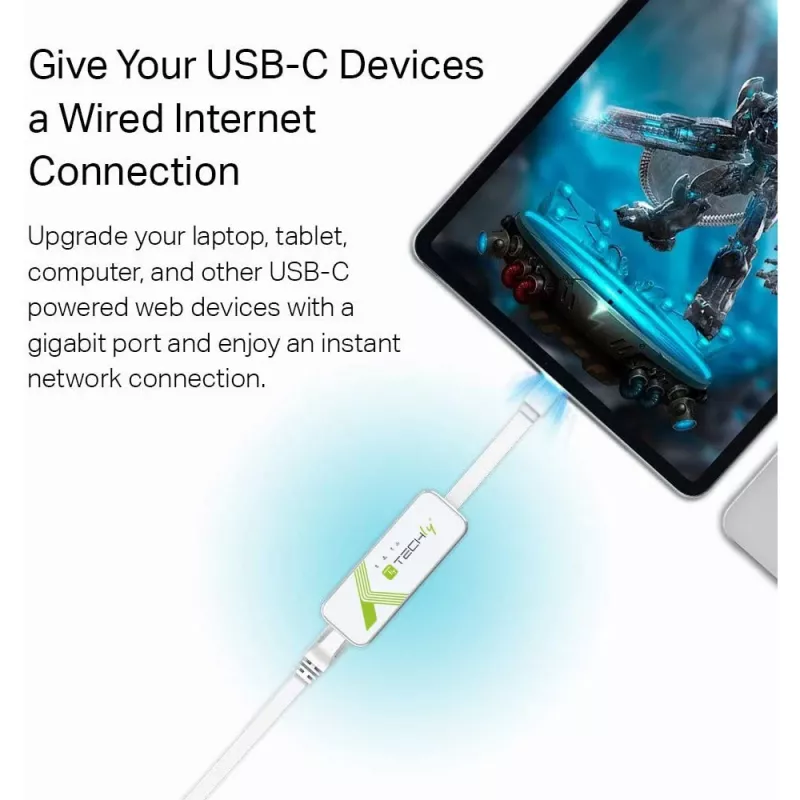 Techly IADAP USB31-ETGIGA3 tinklo plokštė Ethernet 5000 Mbit/s