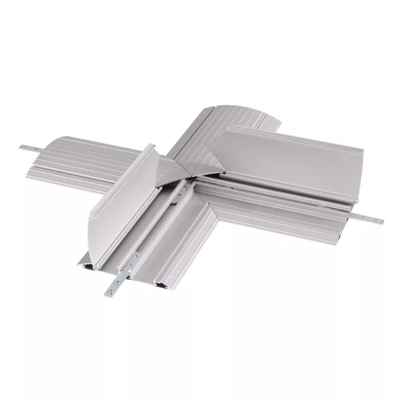 Dataflex Addit kabelių apsauga – kryžminė jungtis 472, Kabelių apsauga, Sidabrinė, Aliuminis, 500 kg, 2 cm, 260 mm
